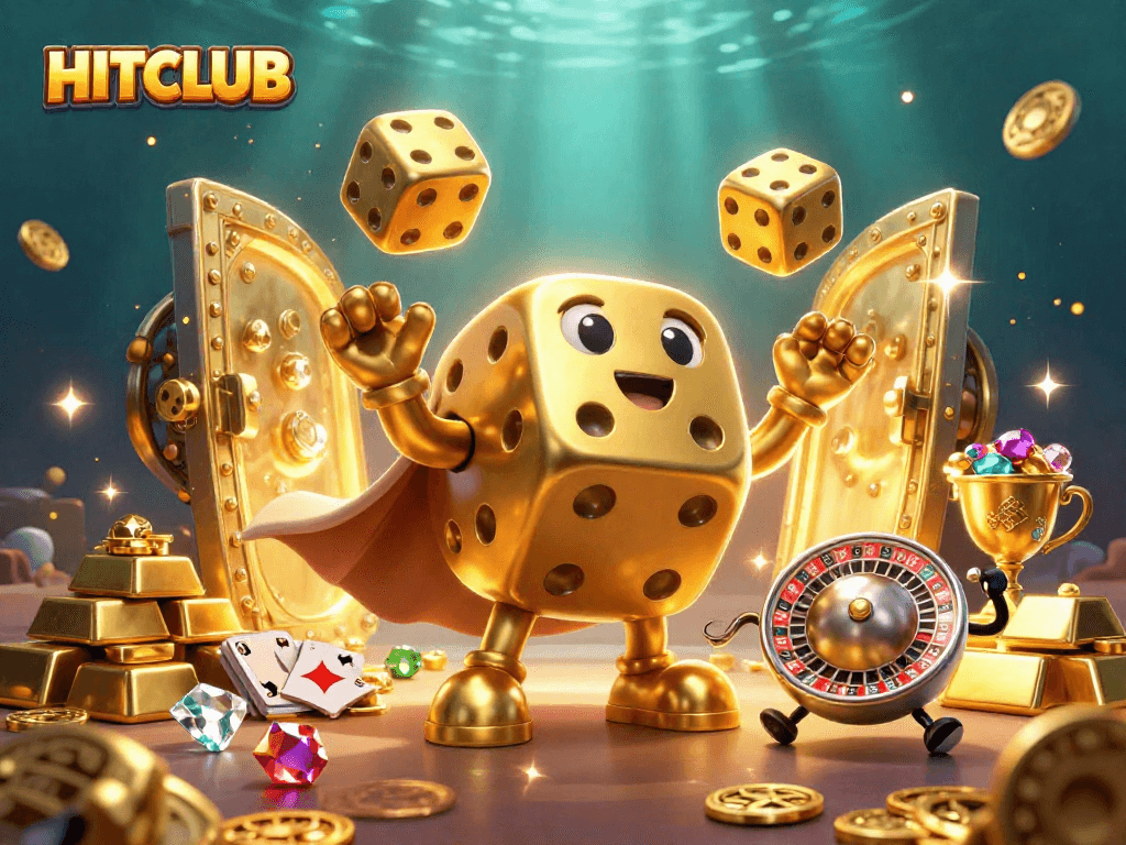 Join the excitement at HITCLUB with golden dice and treasure-filled adventures!