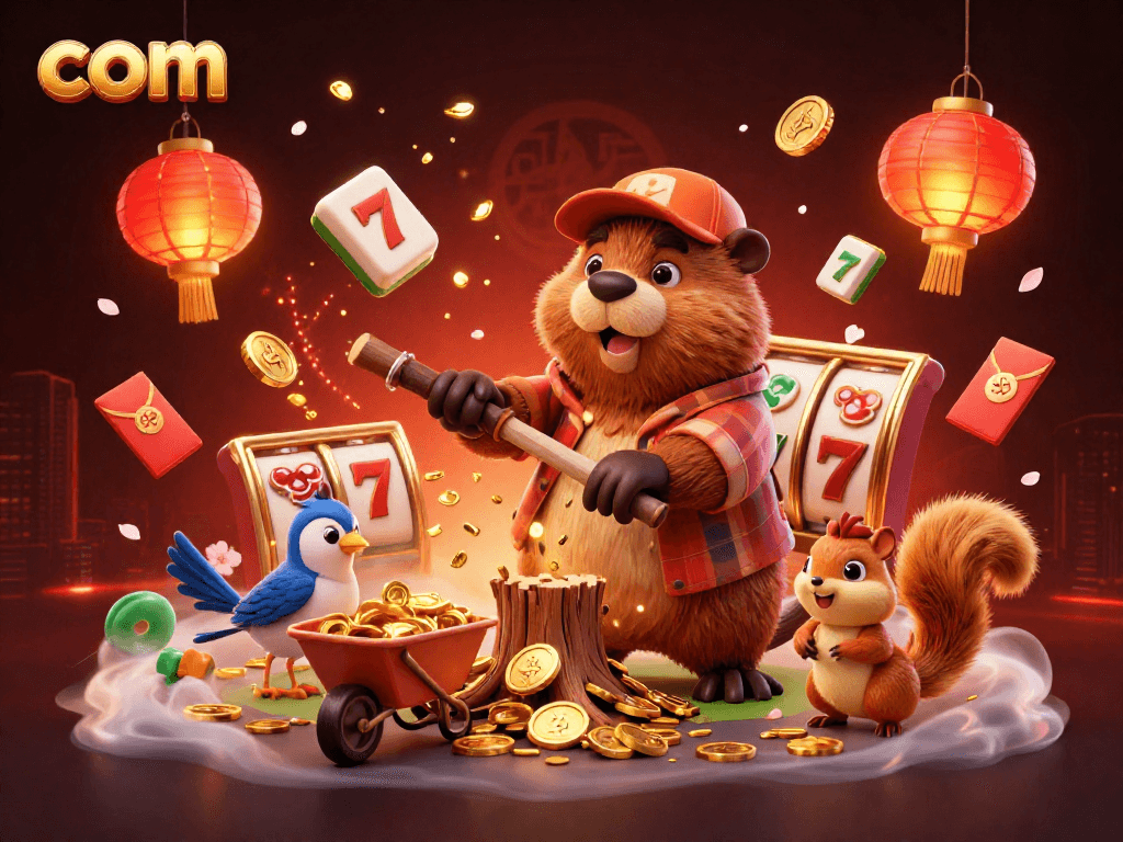 Engage in exciting gameplay at com with a vibrant casino-themed illustration featuring colorful characters and elements.