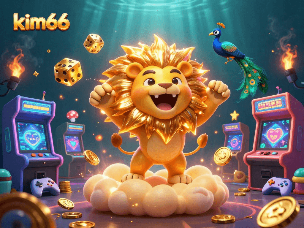 Win at kim66 with vibrant 3D characters and dynamic casino elements lighting up the scene.
