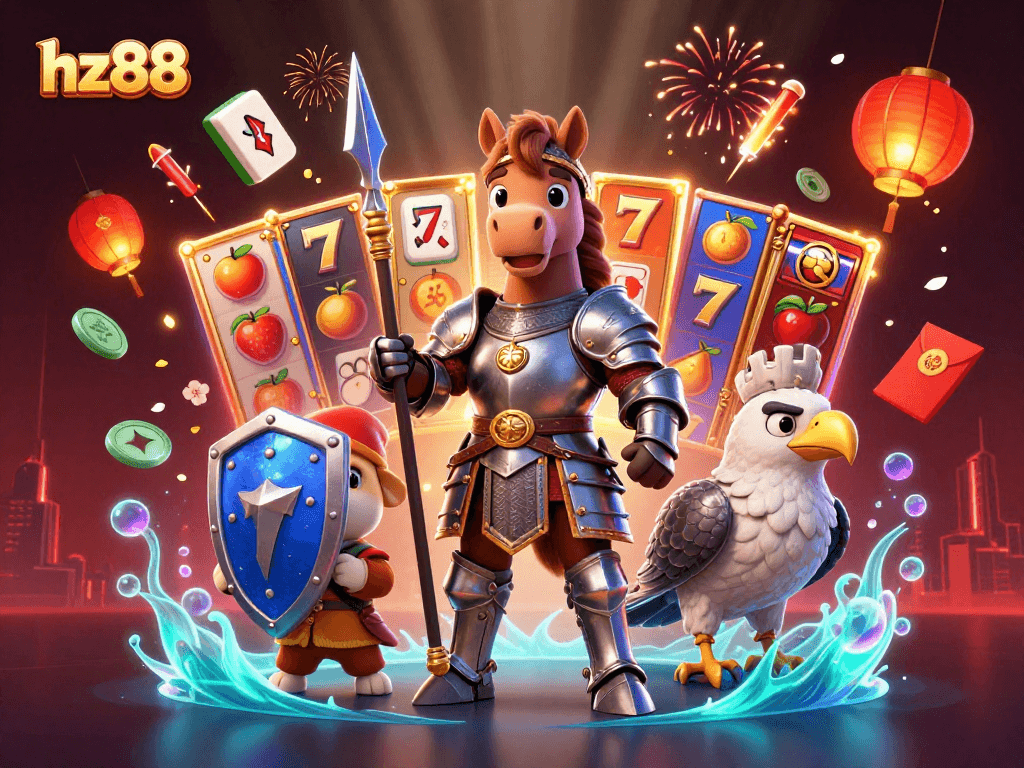 Engage in thrilling gameplay at hz88 with exciting slots, vibrant characters, and dynamic casino elements.