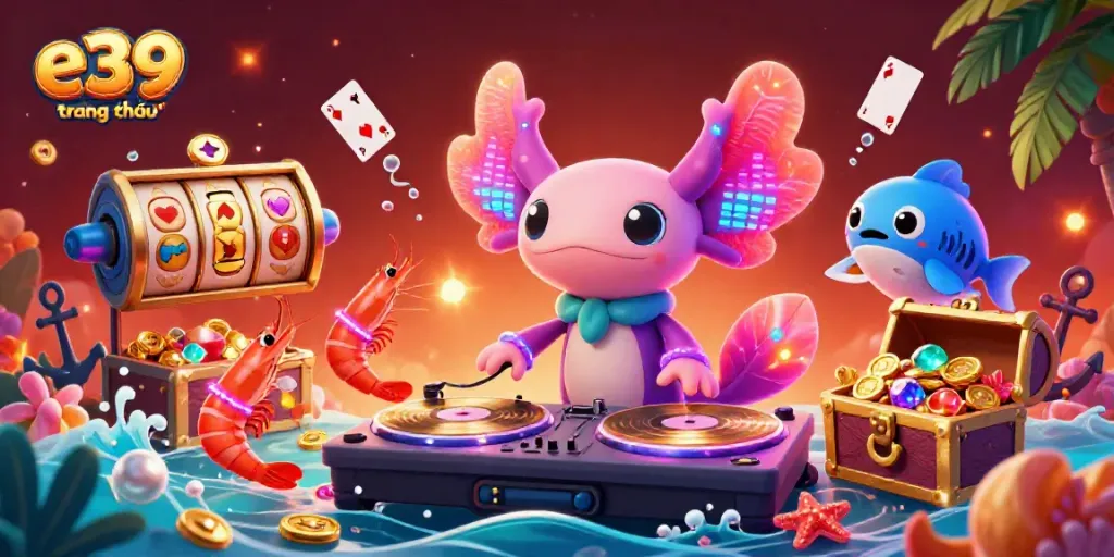 Engage in fun aquatic games at e39 trang chủ with vibrant characters and exciting casino elements.