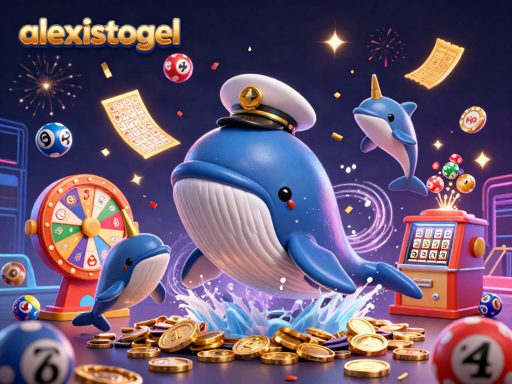Engage in exciting casino adventures with alexistogel amidst playful characters and vibrant game elements.