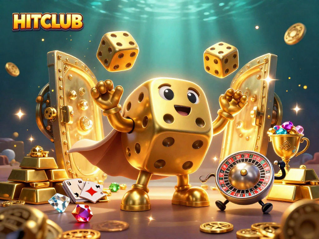 Join the excitement at HITCLUB with golden dice and treasure-filled adventures!