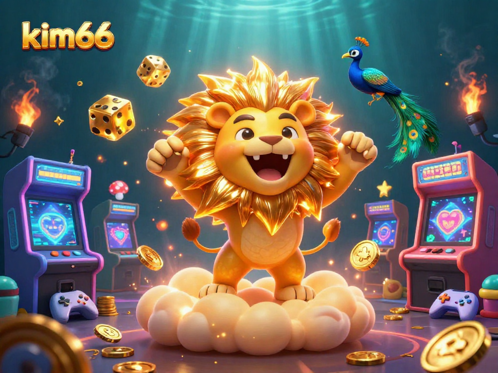 Win at kim66 with vibrant 3D characters and dynamic casino elements lighting up the scene.