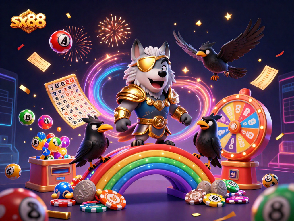 Experience thrilling wins at sx88 with engaging casino elements illuminated in a vibrant scene.