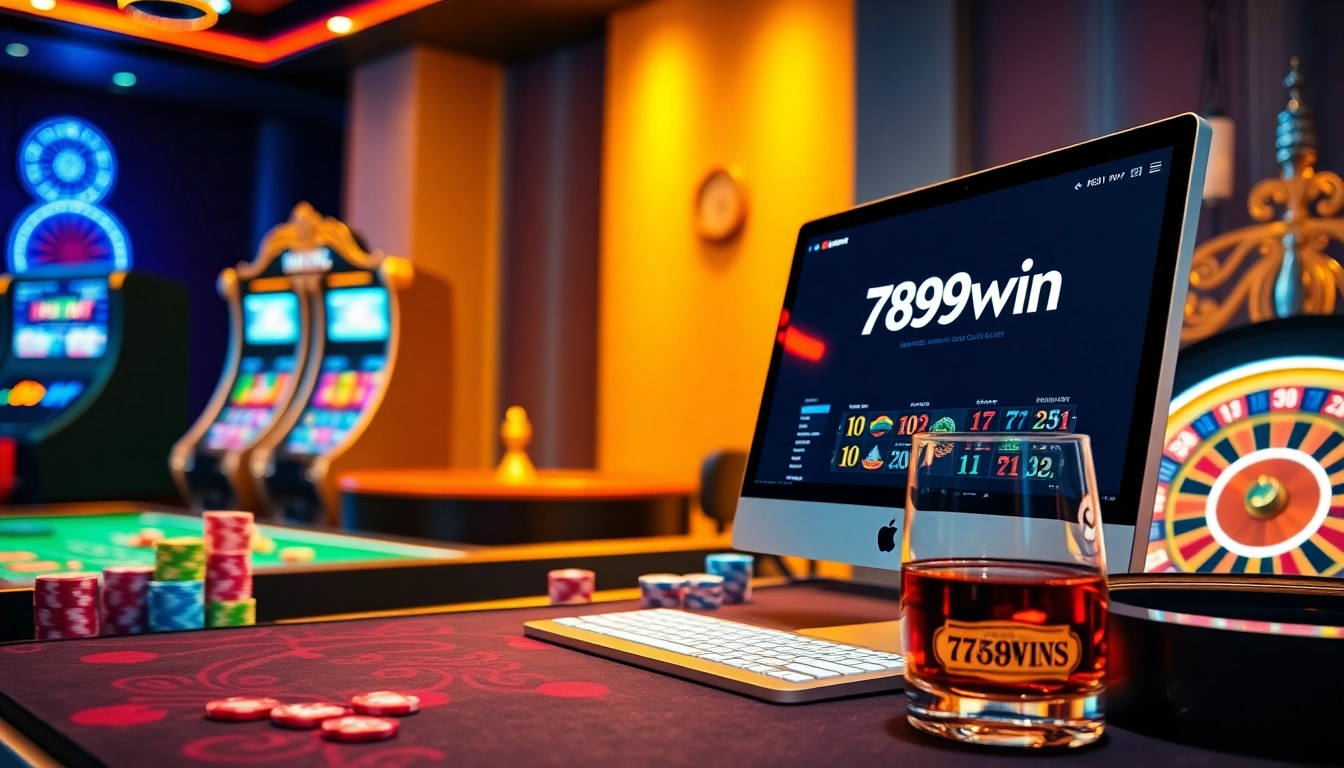 Experience 789win đăng nhập as you immerse in a luxury casino atmosphere with vibrant tables and elegant gaming.