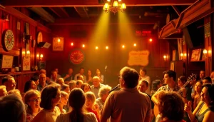 Celebrate Johnny Cash's legacy at johnnycashbirthday.com with a vibrant concert scene featuring lively performances and joyful audiences.