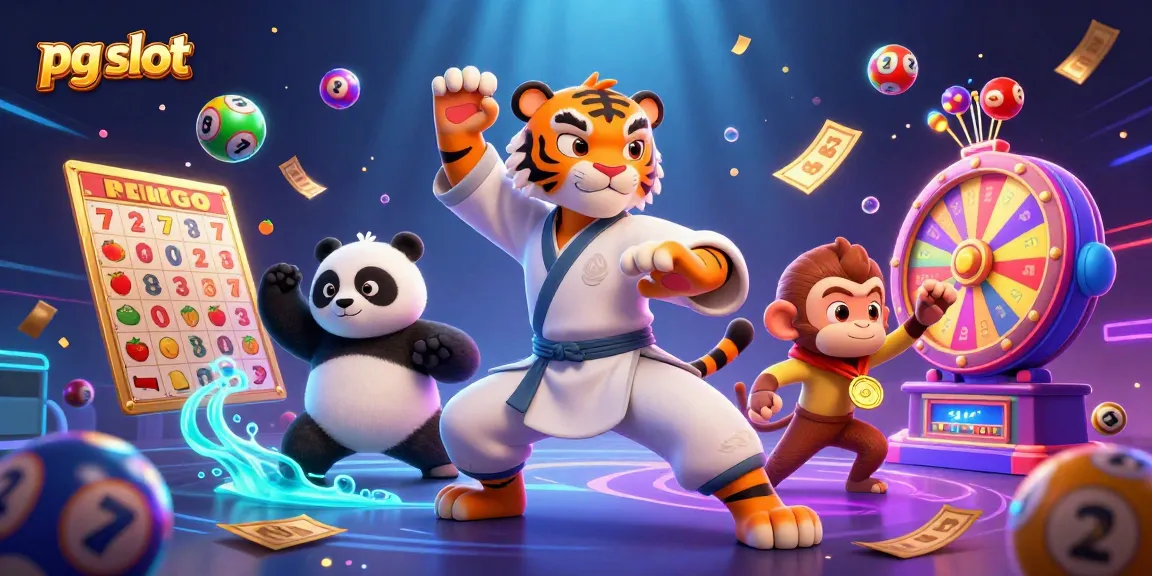 Engage with pg slot action featuring a dynamic scene of cartoon characters and vibrant game elements.