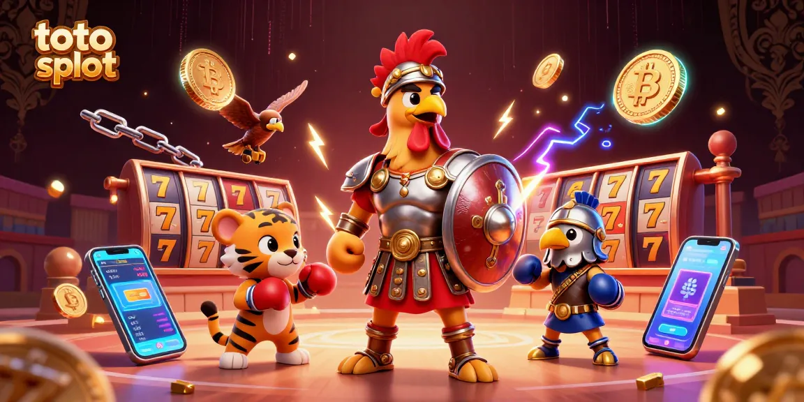Engage with the thrilling toto slot experience featuring lively characters and vibrant elements in a dynamic casino setting.