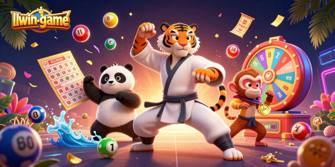 Experience winning thrills with llwin-game's colorful and vibrant 3D casino illustration.