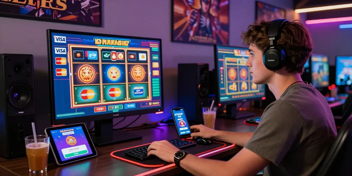 Gamer at modern online casino showcasing credit card options at https://fimltd.co.uk with engaging visuals.
