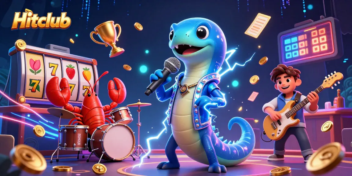 Experience thrilling gaming at Hitclub with vibrant 3D characters and dynamic casino elements.