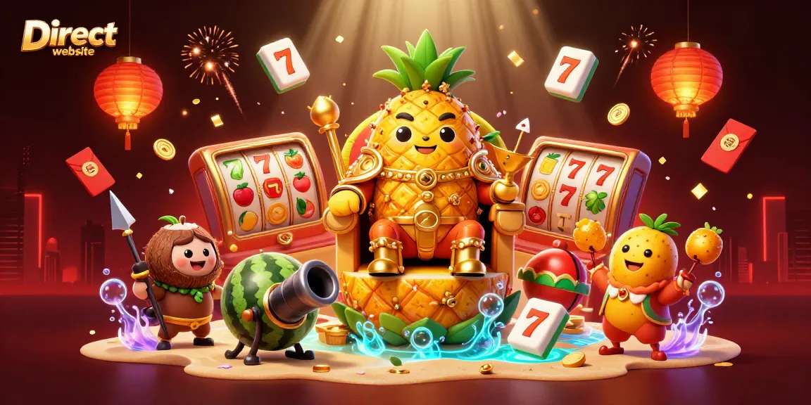 Spin the reels of luck at a Direct website with vibrant 3D casino characters and action-packed symbols.