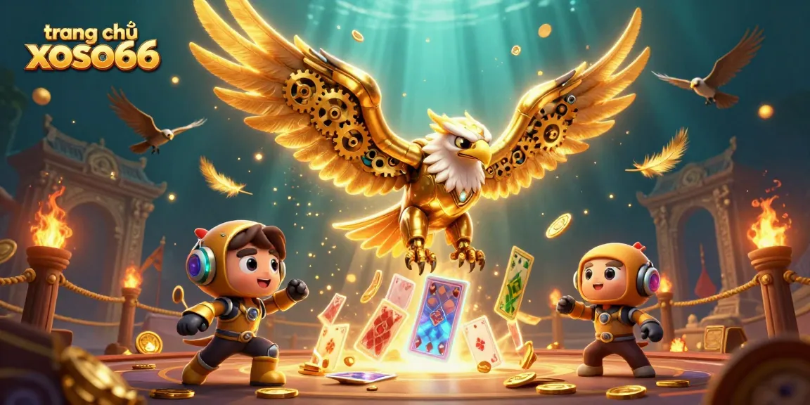 Experience the excitement of trang chủ xoso66 with vibrant 3D gambling elements and characters in action.