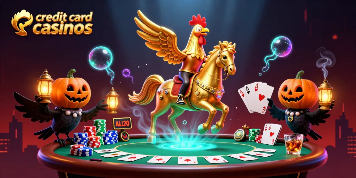 Experience thrilling gameplay at credit card casinos with vibrant gaming action and rich casino elements.