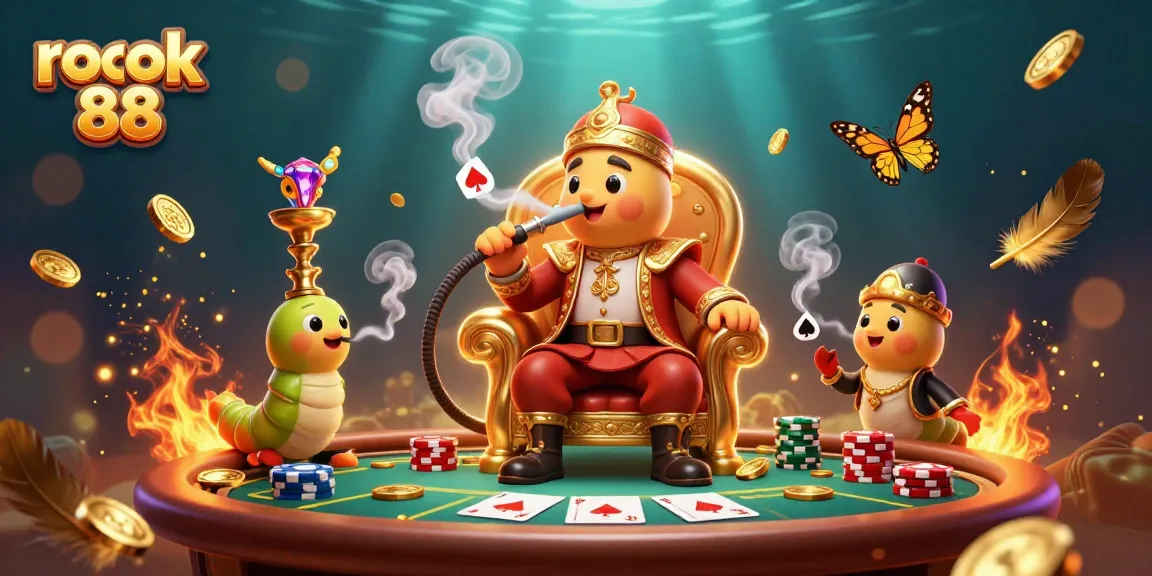 Experience excitement at rokok 88 with the poker table and energetic themes illustrating a vibrant casino atmosphere.