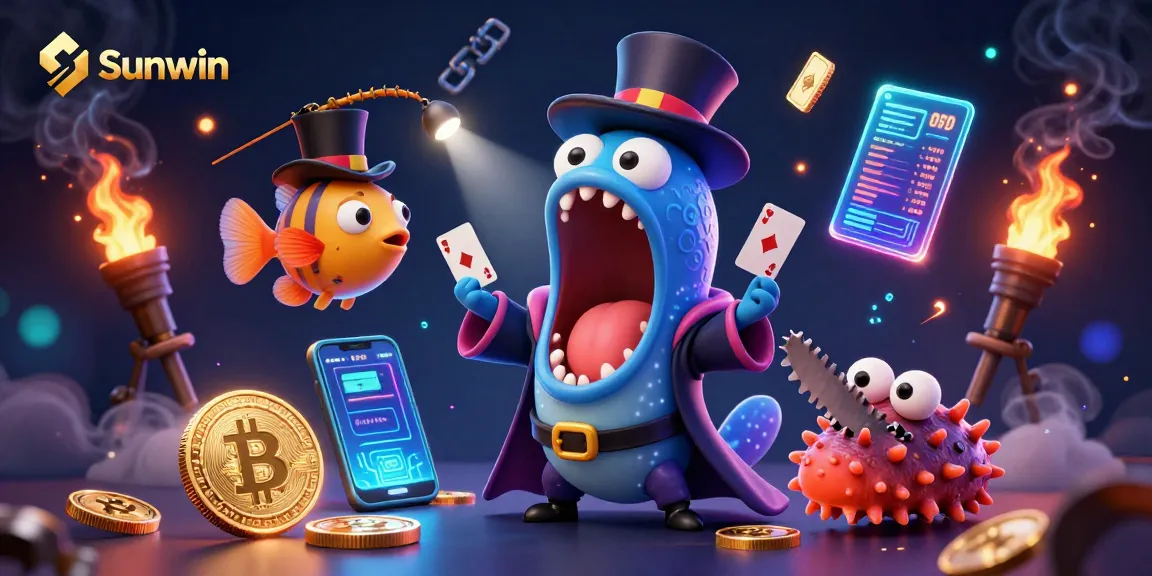 Engage with thrilling gameplay at Sunwin, showcasing a vibrant underwater casino adventure.