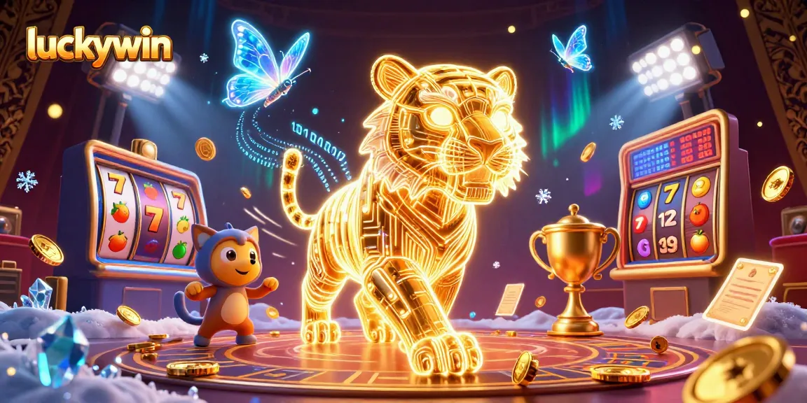 Experience thrilling gameplay at luckywin casino with an energetic digital landscape and captivating illustrations.