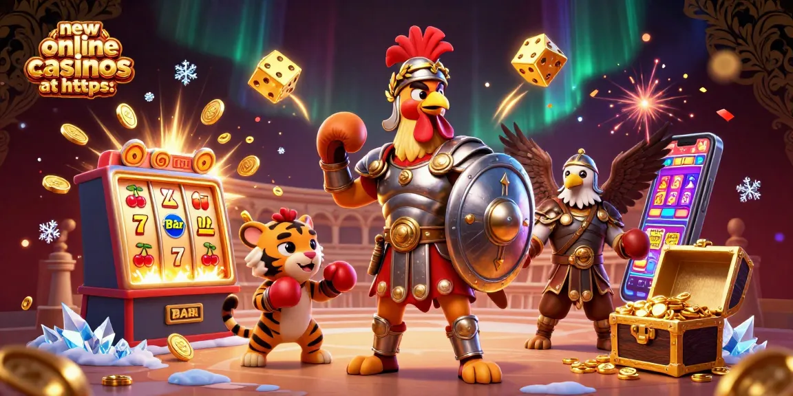 Experience exciting gaming with new online casinos at https: featuring vibrant characters and casino elements.