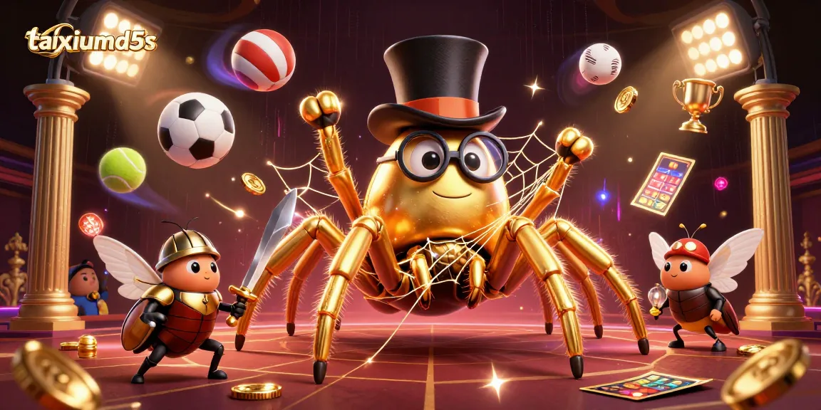 Experience excitement at taixiumd5s, where vibrant characters join dynamic sports elements in a lively casino scene.
